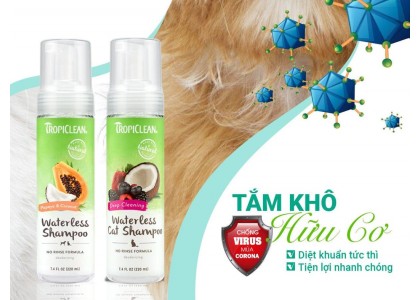 CAT DRY SHAMPOO - Tropiclean Waterless CAT shampoo Deep cleaning